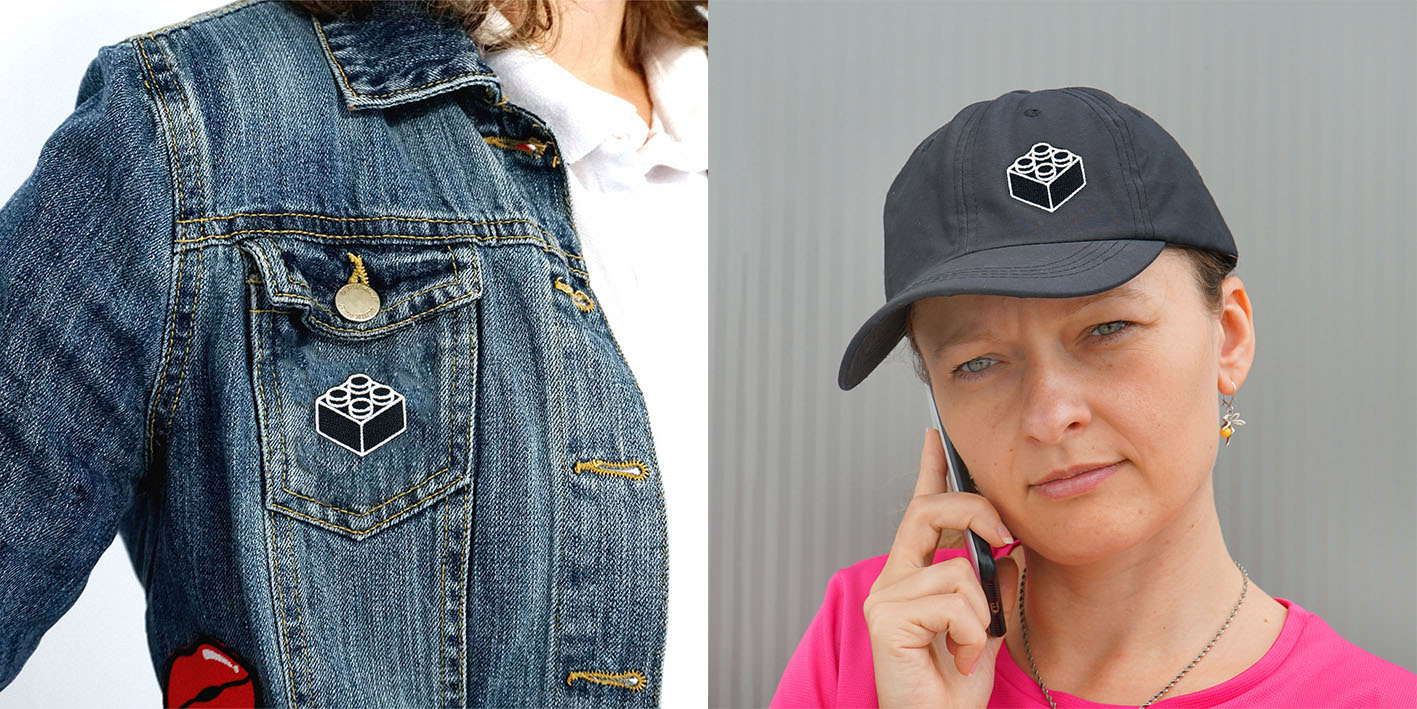 Naszywka naprasowanka klocek mały